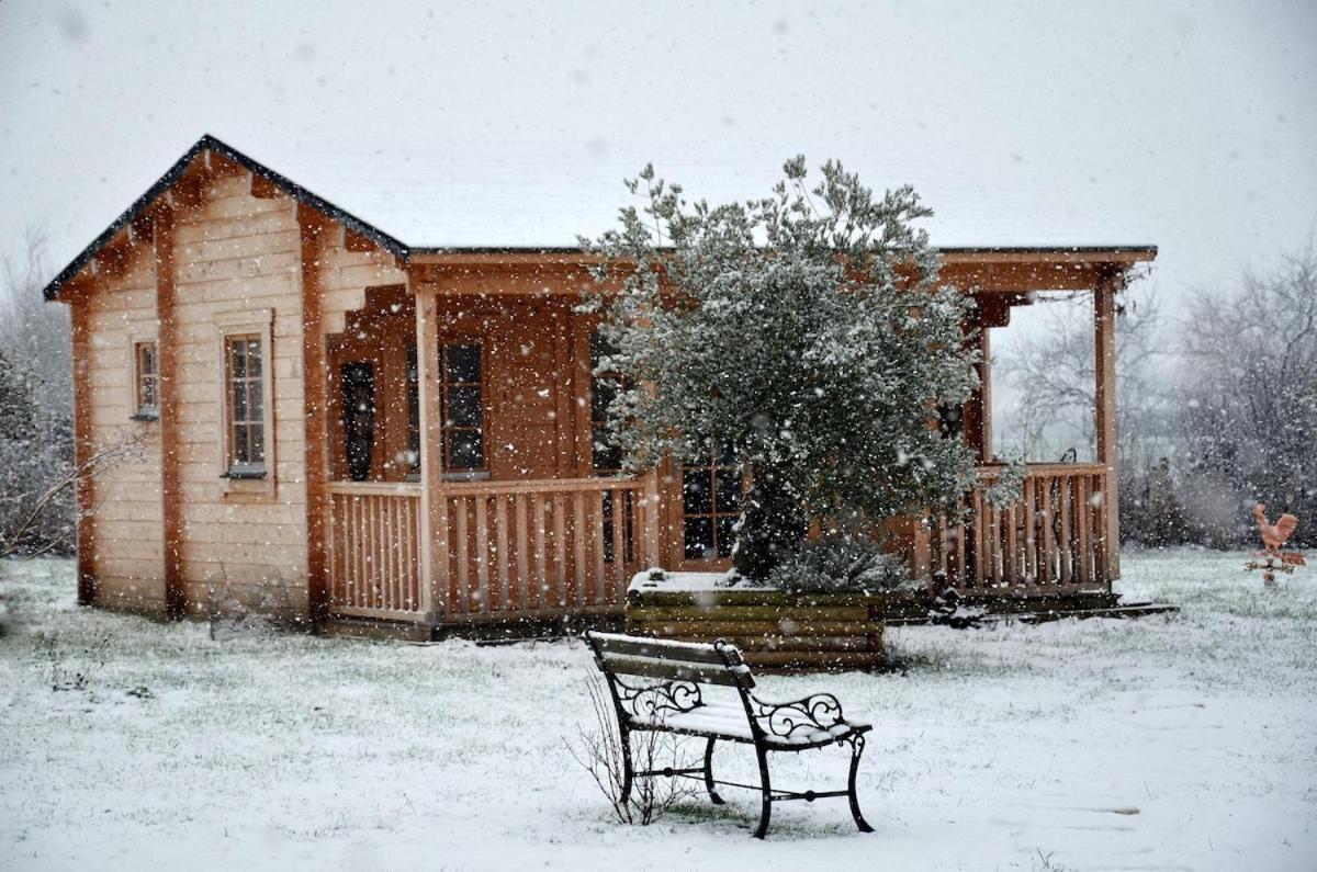 Chalet Bois Pleine Campagne A Pontigny Экстерьер фото